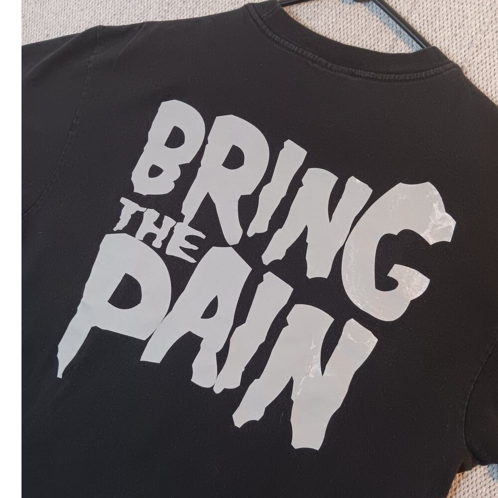 Famous Stars & Straps Tee L Black Bring The Pain Front Back - Picture 11 of 16